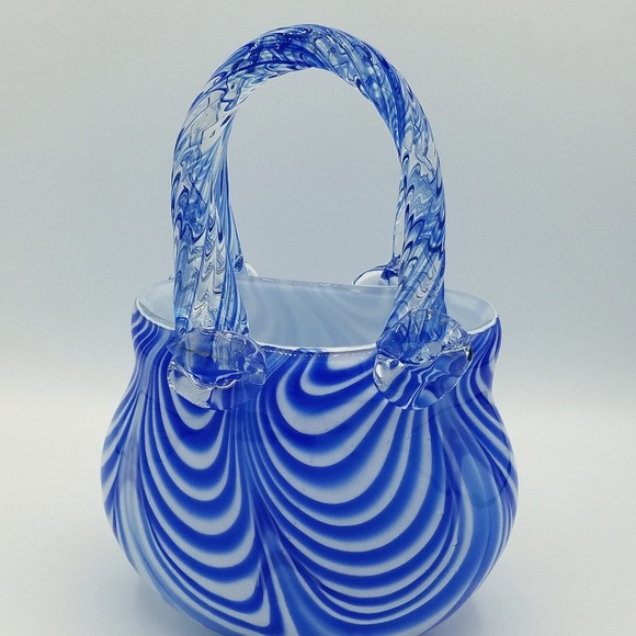 Glass Purse Vase - Picture 1 of 4